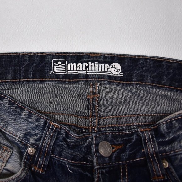 MK Machine Men's Blue Jeans Size 34/32 See Photos - Picture 7 of 9